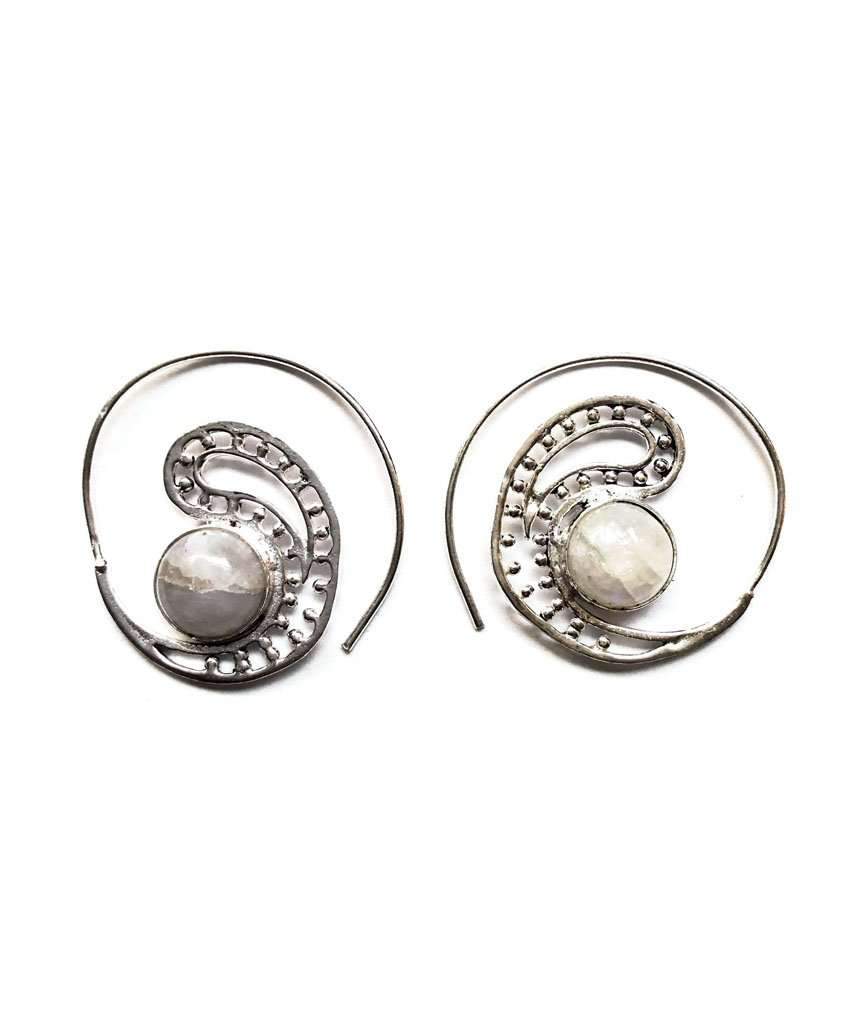 Tribal Earrings With Stone