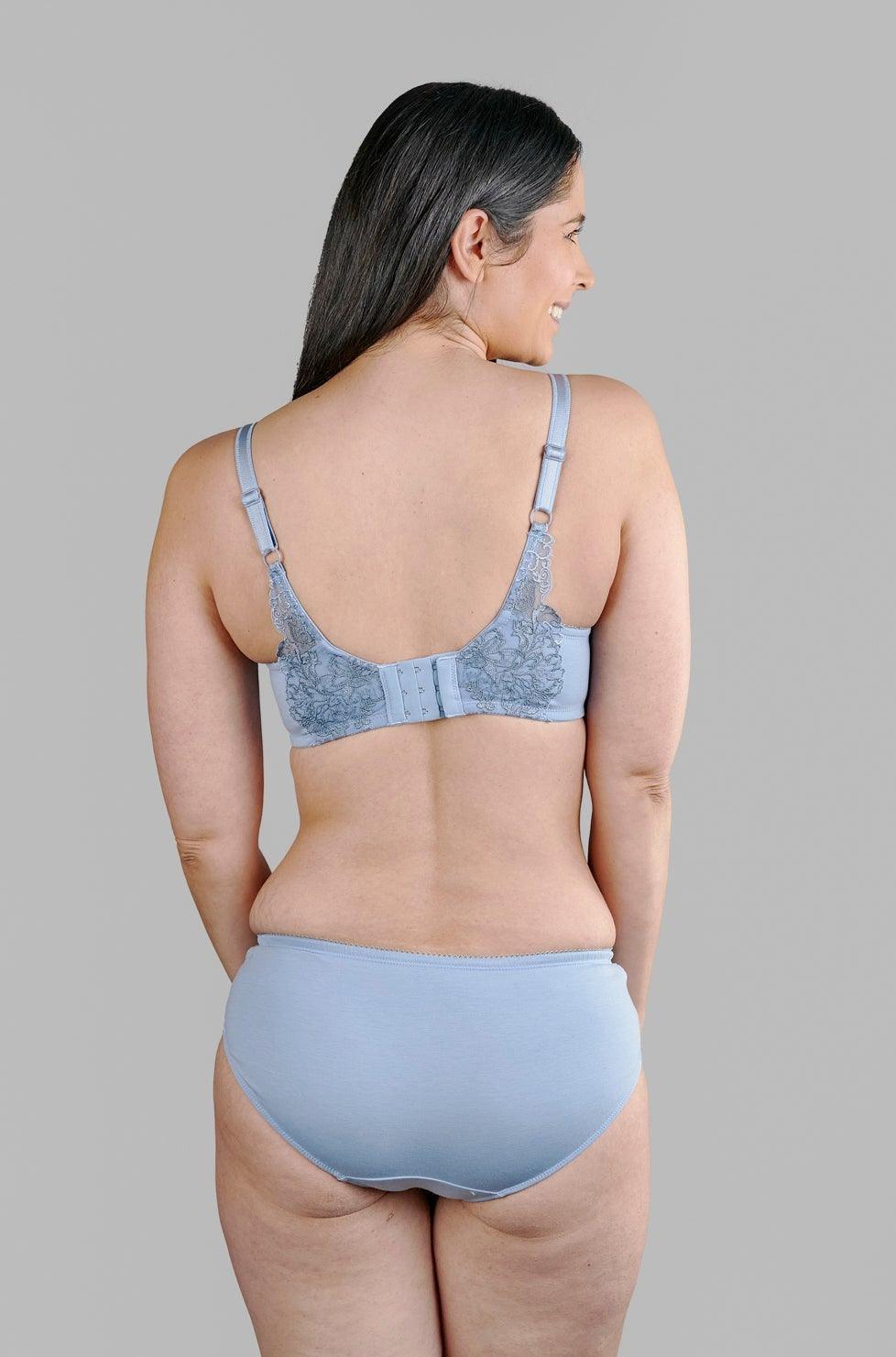 Ashley Embroidery Silk & Organic Cotton Supportive Plunge Bra