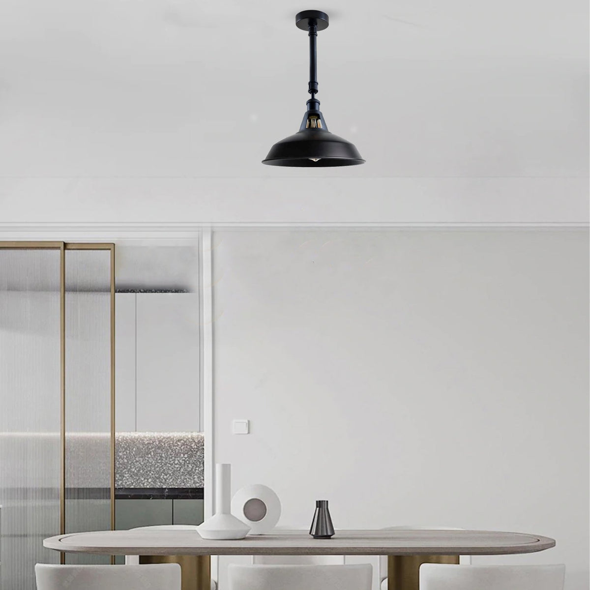 Black Metal Lampshade Industrial Retro Lighting Ceiling Light~1140