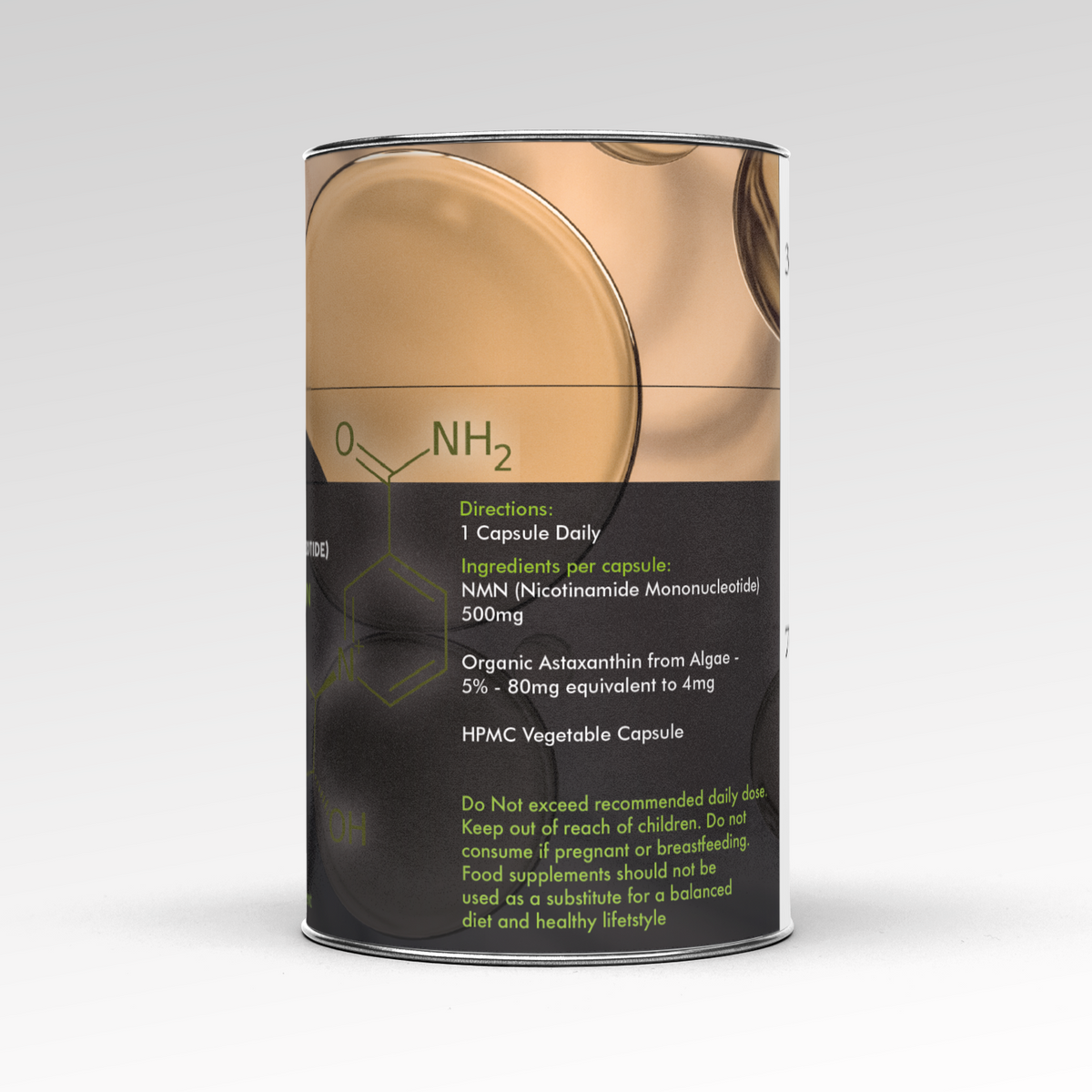 NMN Capsules With Astaxanthin (99% Pure)