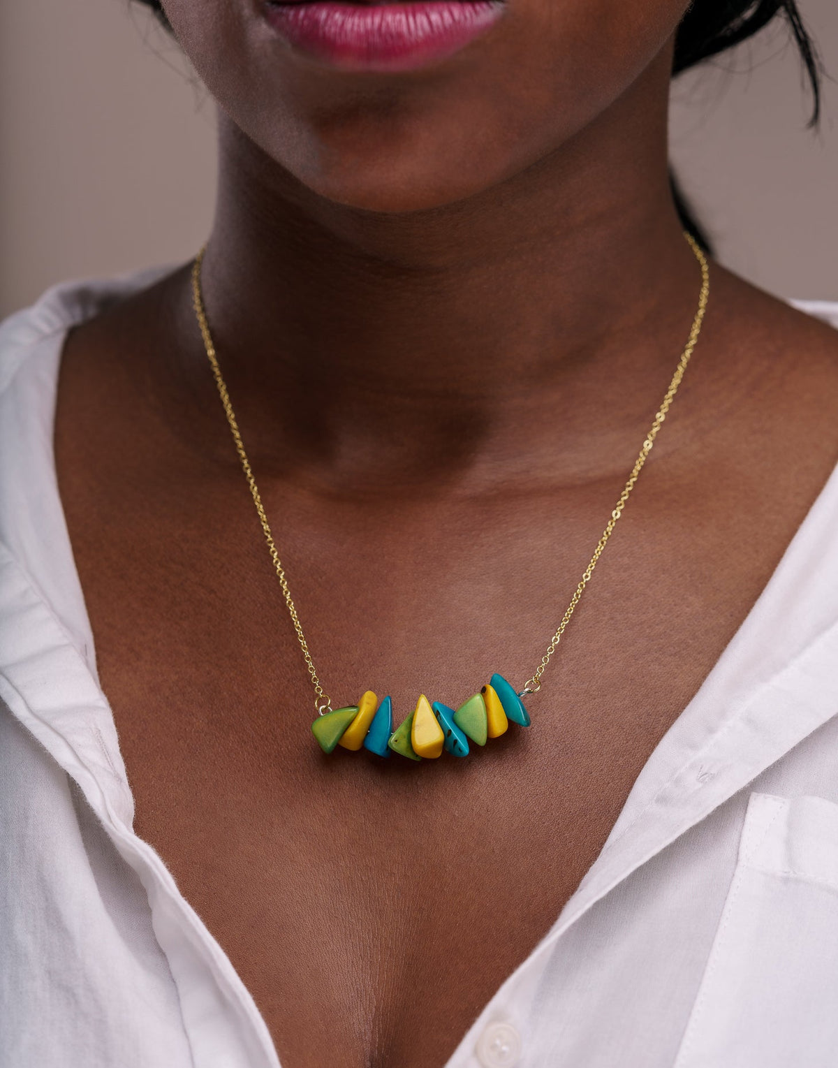 Tapajos Tagua Chain Necklace - Brazil