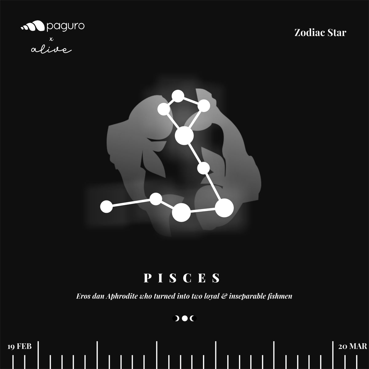 Pisces Zodiac Sign Sustainable Necklace