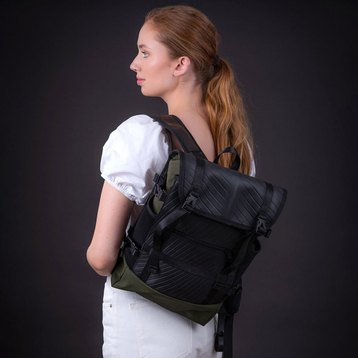 Colonel Vegan Unisex Water Resistant Backpack with Laptop Compartment
