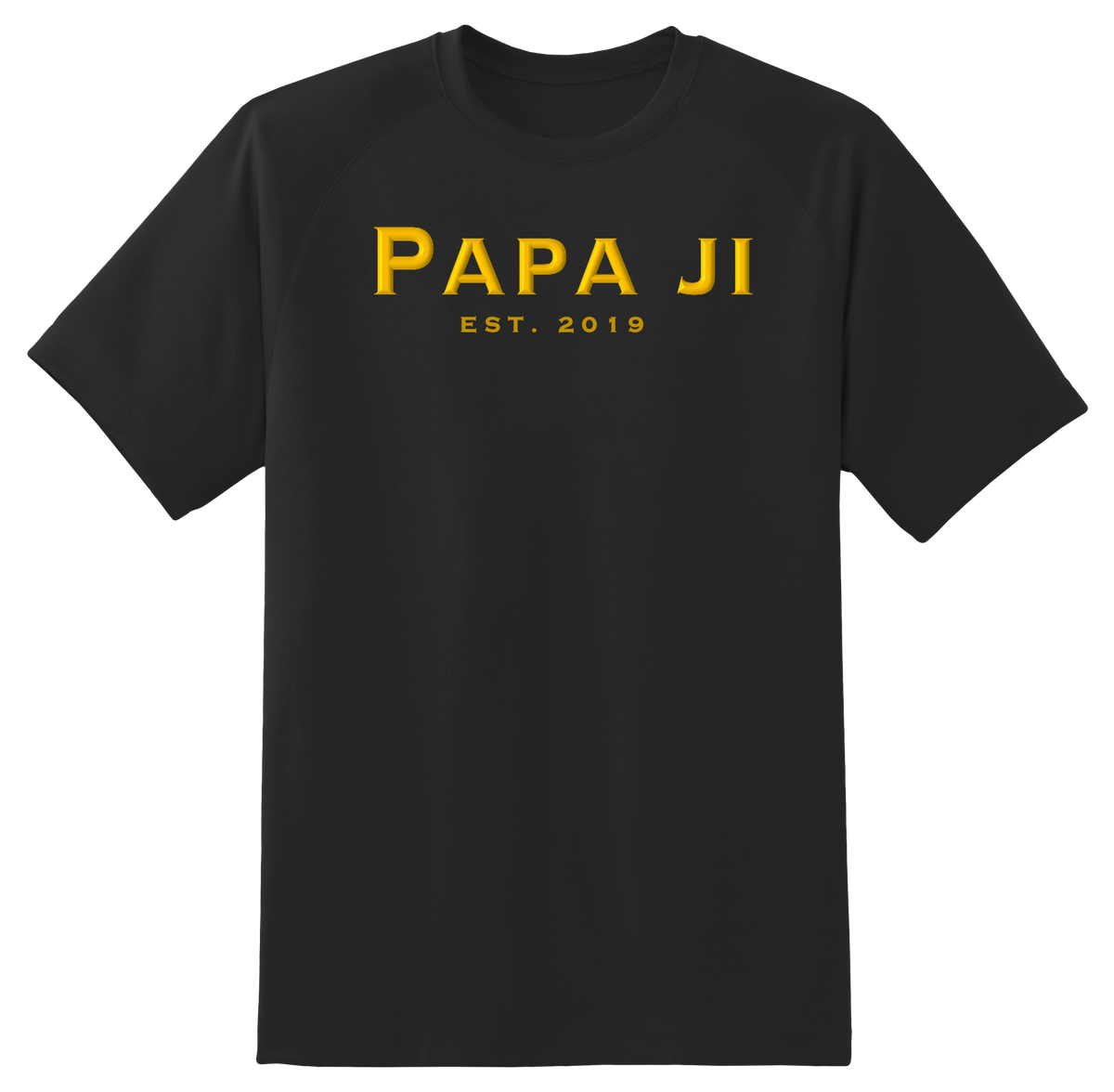 Classic Gold Text PAPA JI T-Shirt