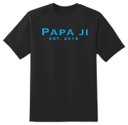 Classic Blue Text PAPA JI T-Shirt