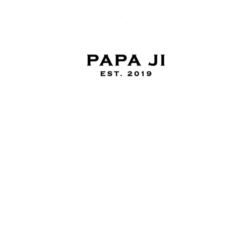 Classic Black Text PAPA JI T-Shirt