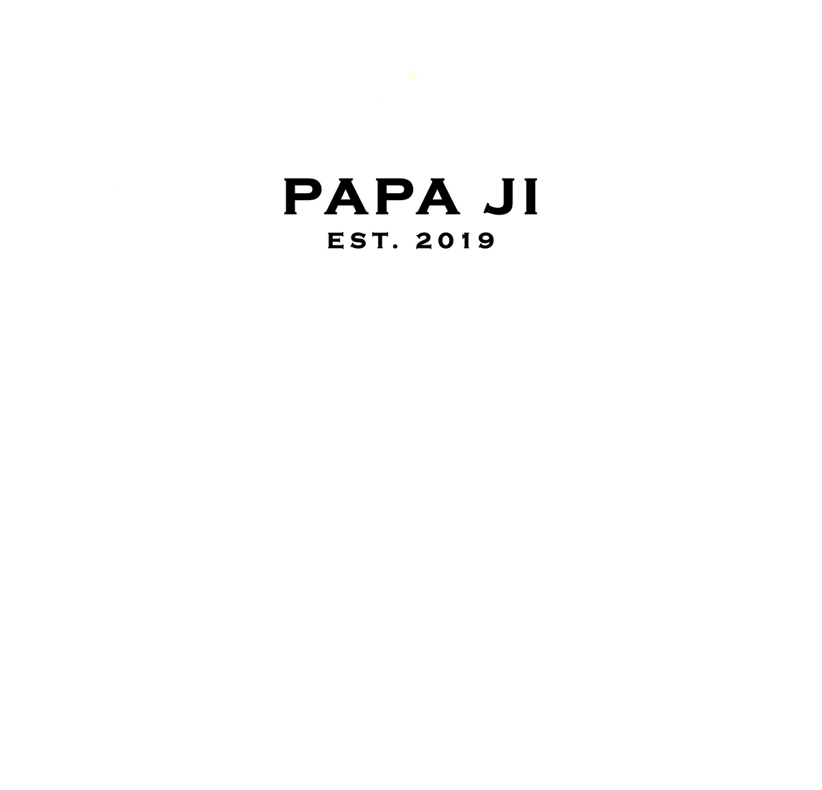 Classic Black Text PAPA JI T-Shirt