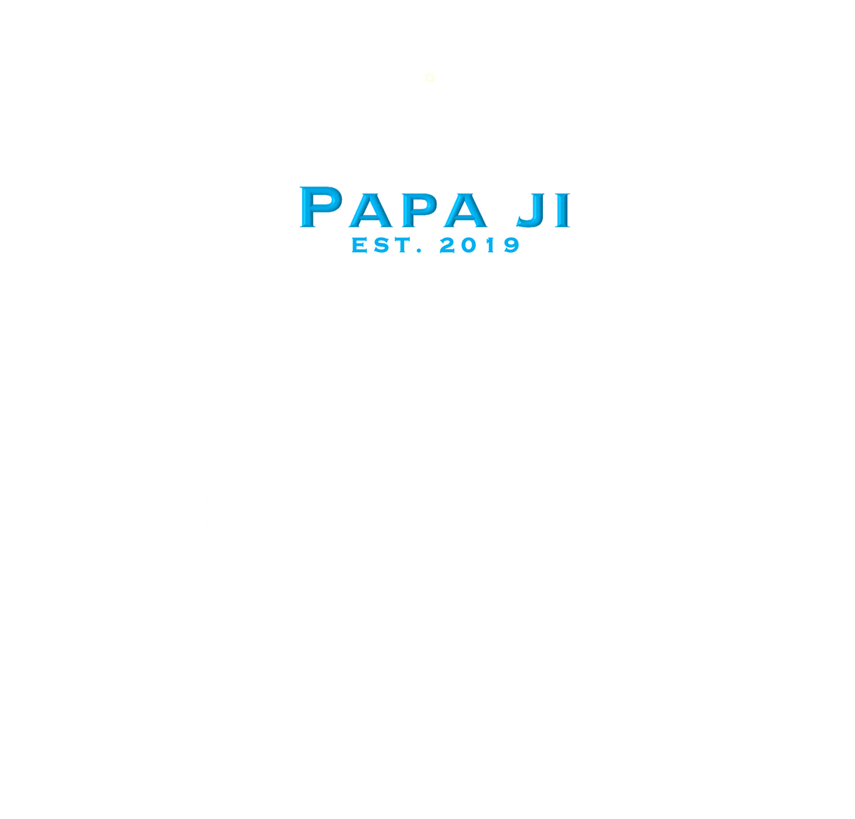Classic Blue Text PAPA JI T-Shirt