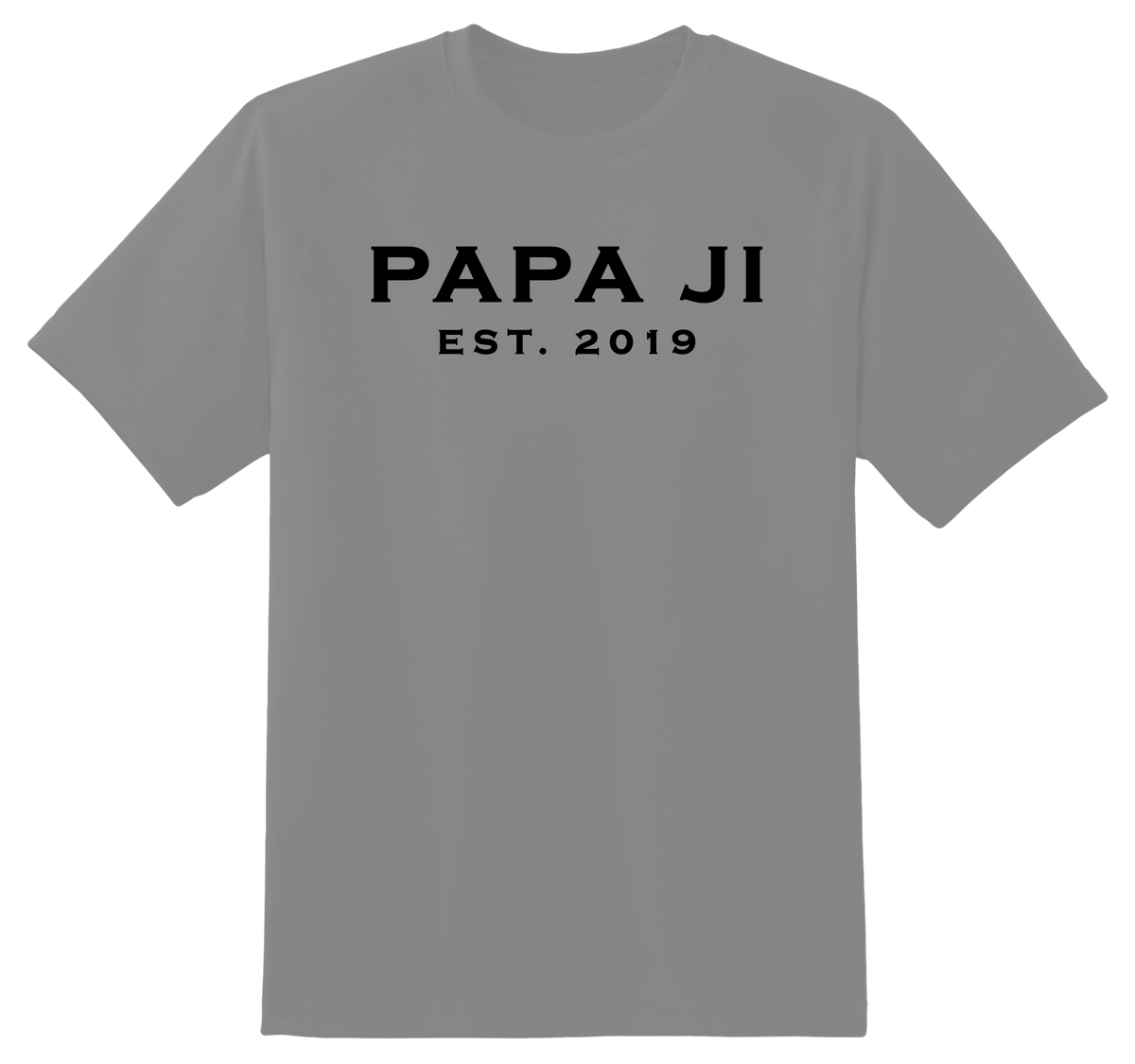 Classic Black Text PAPA JI T-Shirt