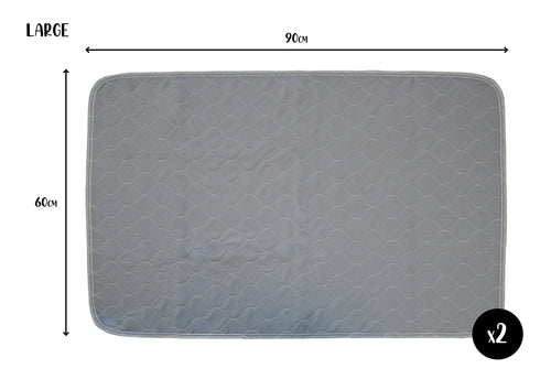 Two Pack of Reusable & Washable Pet Pads