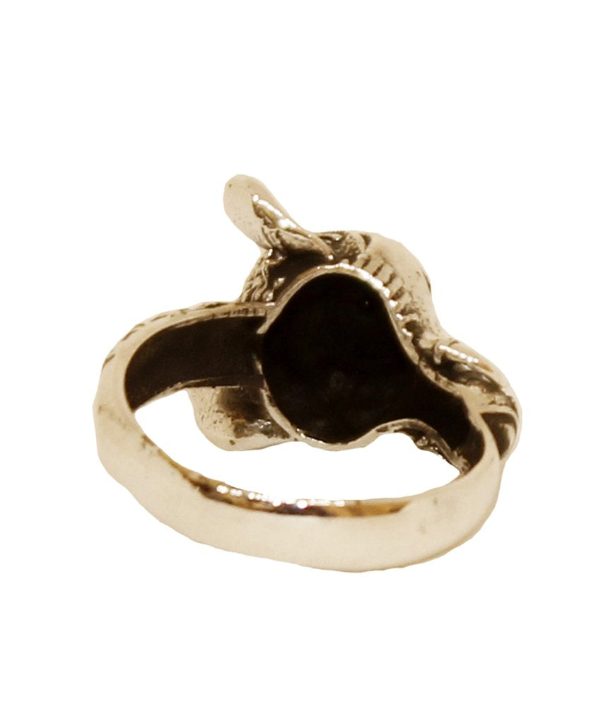 Elephant Ring with Semi Precious Stone