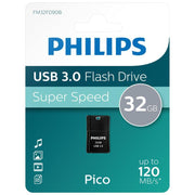Philips USB 3.0 Pico Edition Flash Drive 32GB Pen Drive - Black