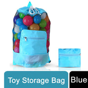 Doodle Nylon Toy Storage Bag and Play Mat - Blue