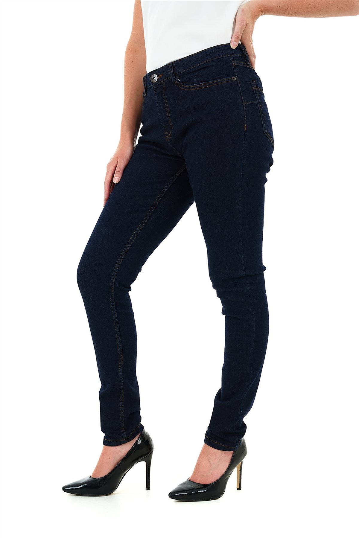 Ladies 5 Pocket Skinny Jean INDIGO 10