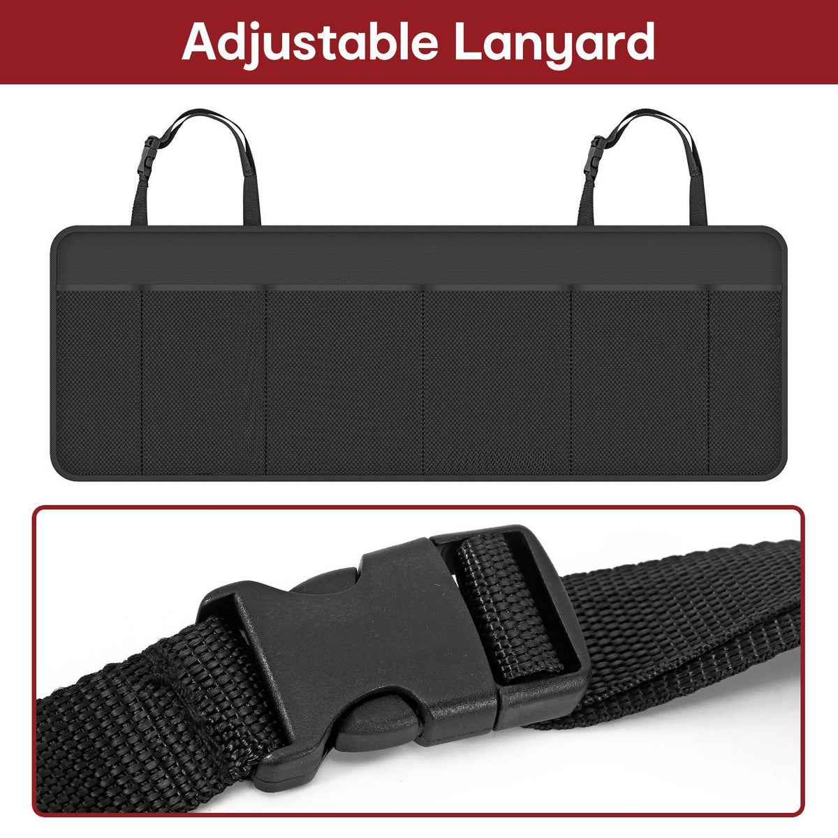 VINSANI HANGING CAR ORGANISER BLACK HANBOOT