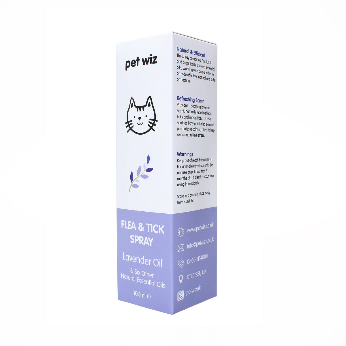 Organic Flea & Tick Spray for Dogs & Cats