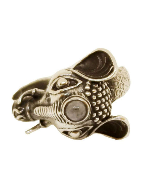 Elephant Ring with Semi Precious Stone