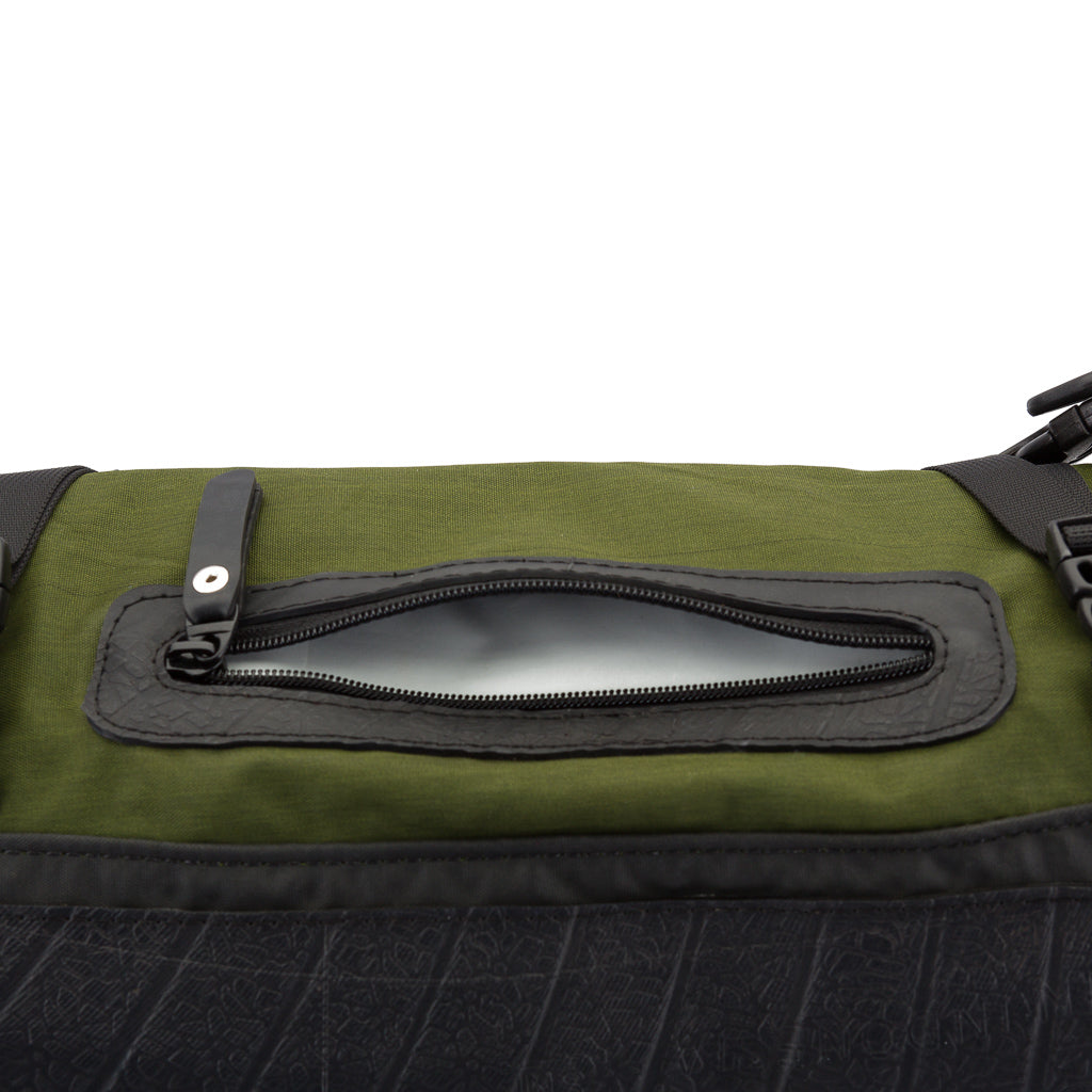 Soldier Water-Resistant Vegan Canvas & Inner Tube Laptop Backpack