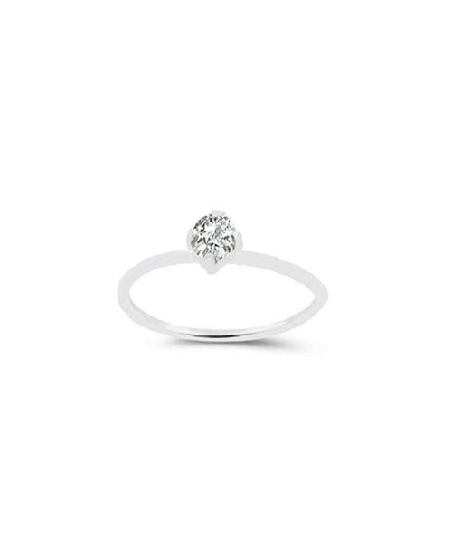 Sterling Silver Nose Ring with Stone