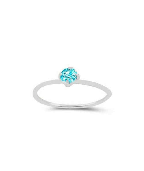 Sterling Silver Nose Ring with Stone