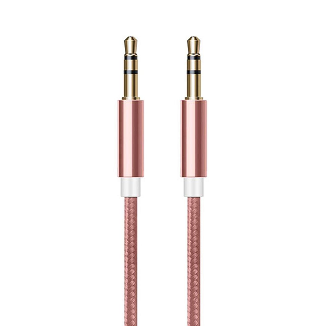 FX Powabud Aux-In-Cable 3.5mm Braided, Rose Gold