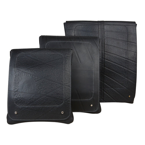 Spencer Recycled Unisex Rubber Vegan Crossbody Bag (3 Sizes Available)