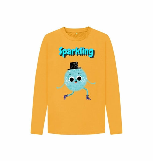 Organic Childrens Long-Sleeved T-shirt (Sparkling)