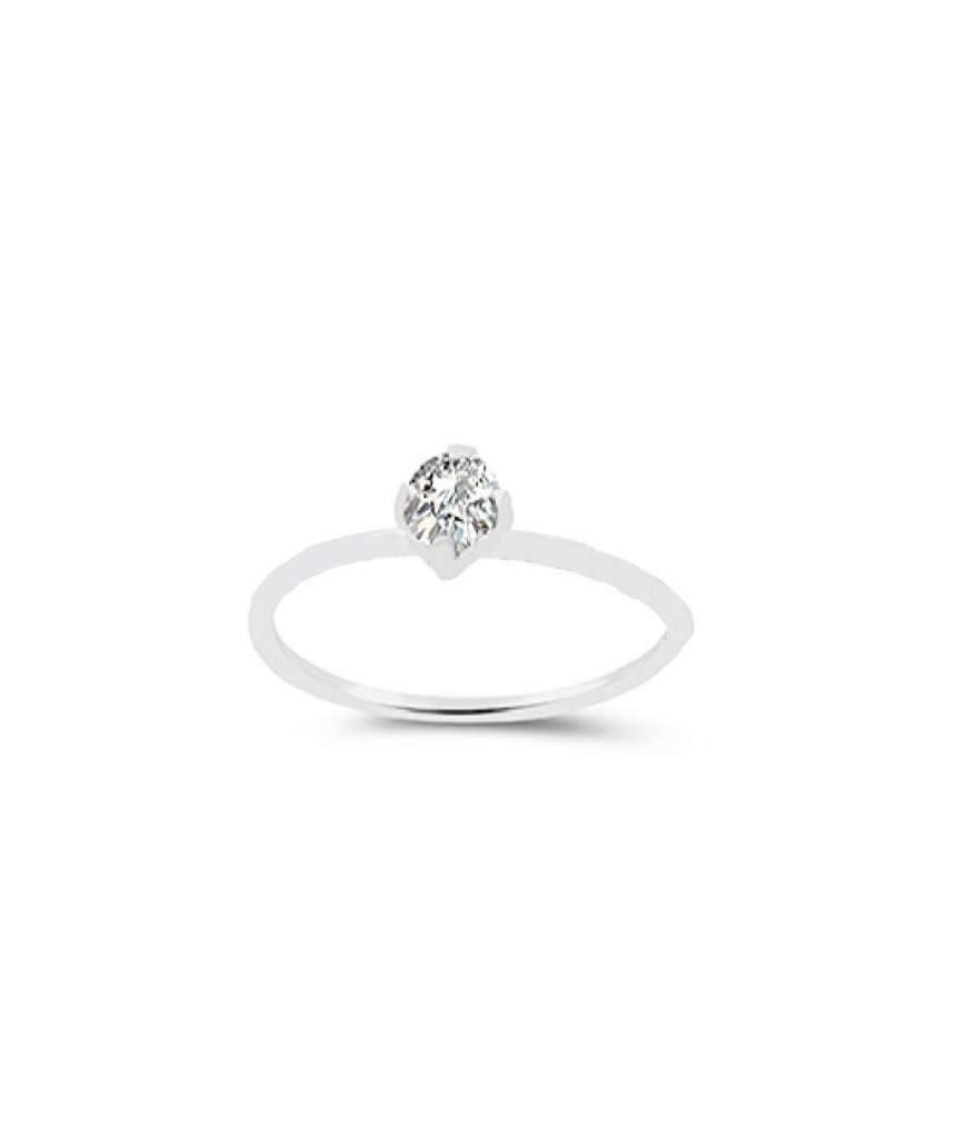 Sterling Silver Nose Ring with Stone