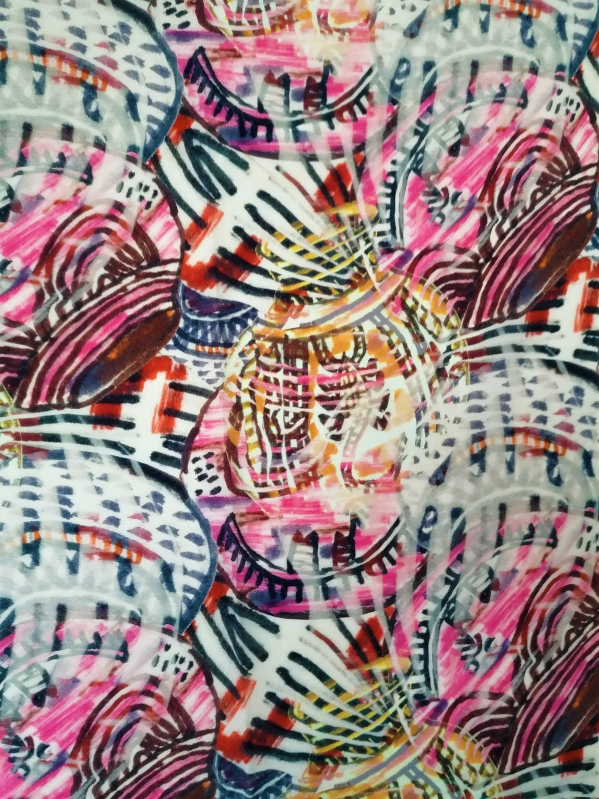 BEAUTIFUL NOSTALGIA CREPE DE CHINE SCARF