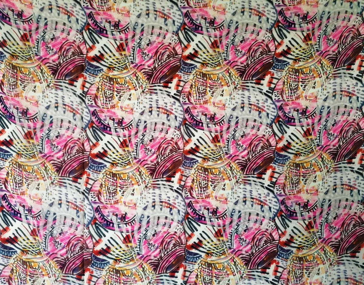 BEAUTIFUL NOSTALGIA CREPE DE CHINE SCARF