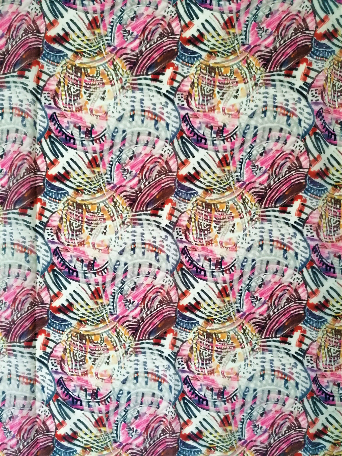 BEAUTIFUL NOSTALGIA CREPE DE CHINE SCARF