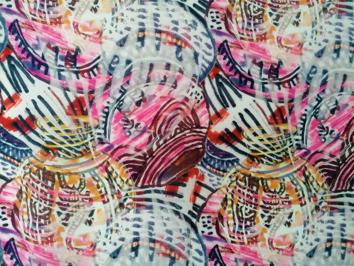 BEAUTIFUL NOSTALGIA CREPE DE CHINE SCARF