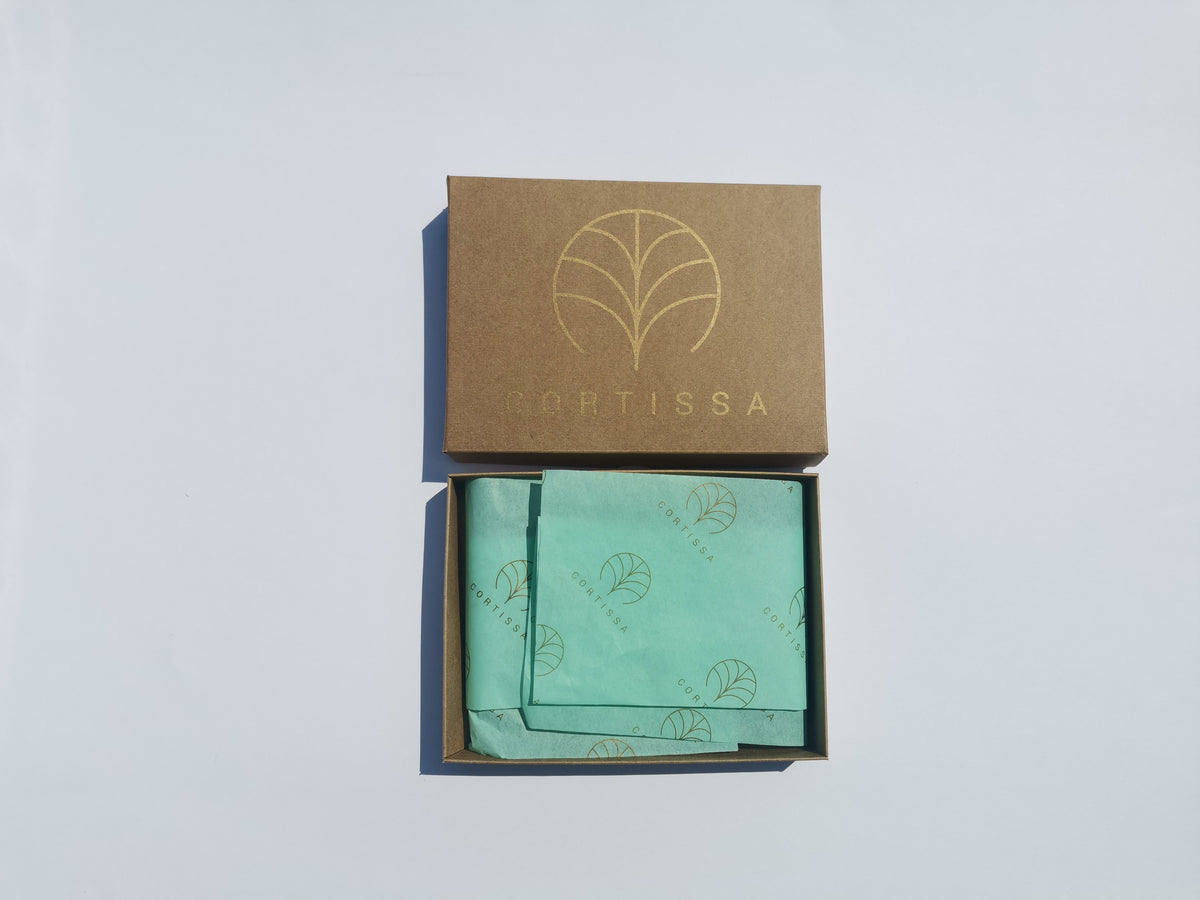 Gonk dark moss green cork wallet