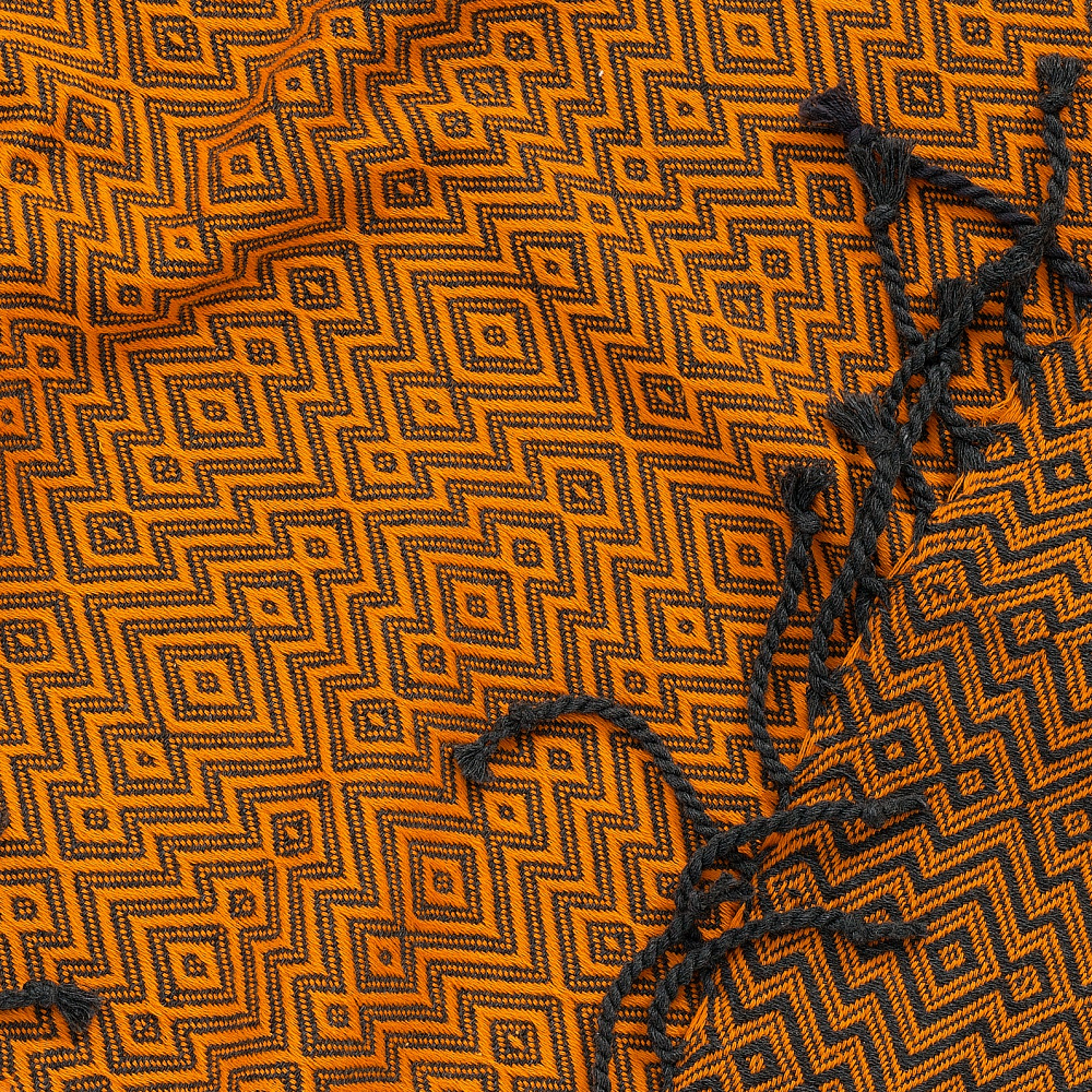 Rumeli Cotton Throw Blanket, Hand-Loomed