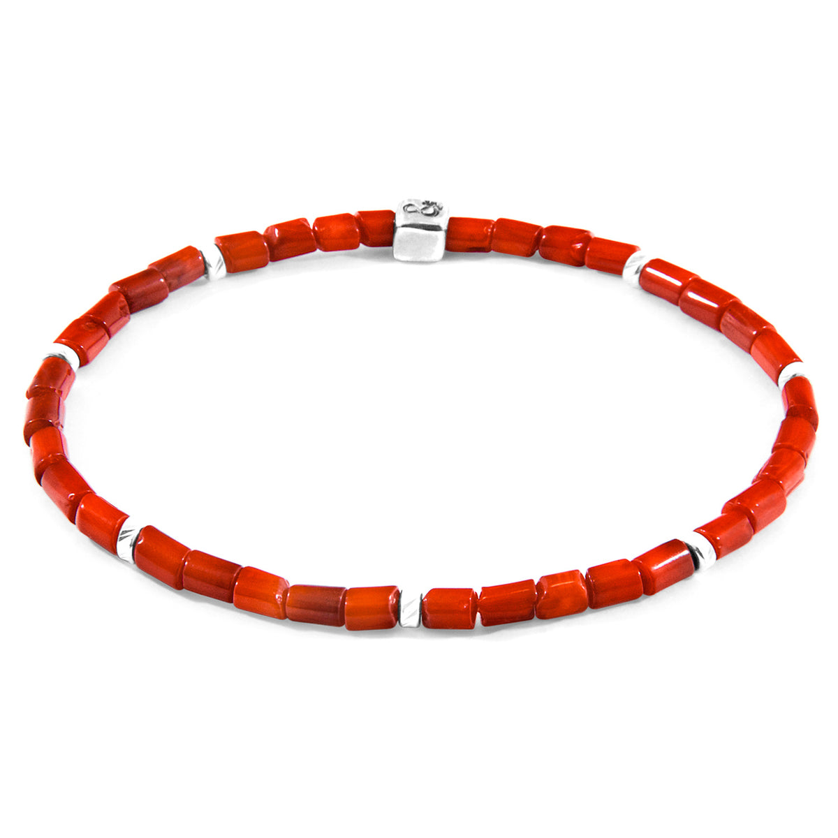 Red Afghani Tekapo Silver and Stone Bracelet