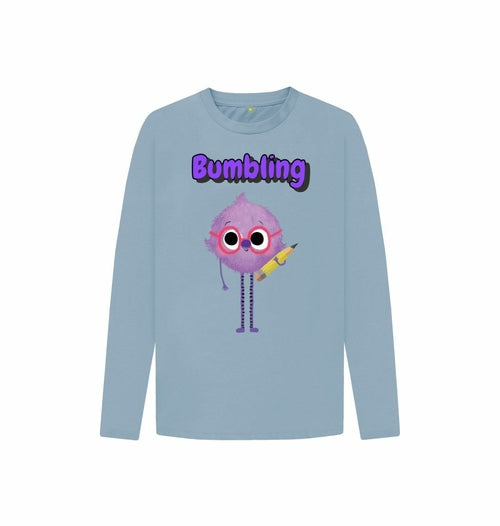 Organic Childrens Long-Sleeved T-shirt (Bumbling)
