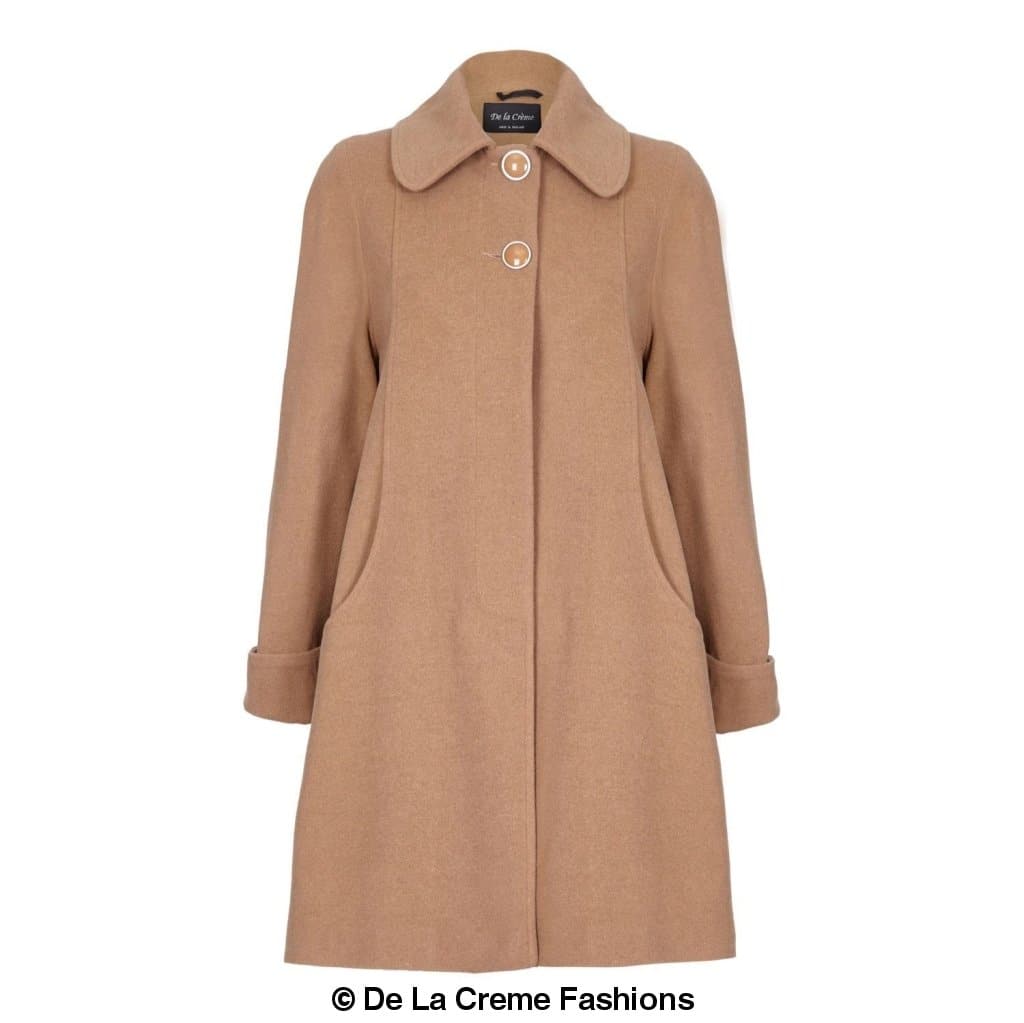 [PRE-ORDER] Wool and Cashmere Blend Swing Coat (1711)