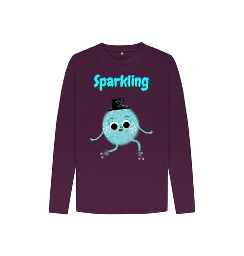 Organic Childrens Long-Sleeved T-shirt (Sparkling)