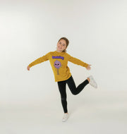 Organic Childrens Long-Sleeved T-shirt (Bumbling)