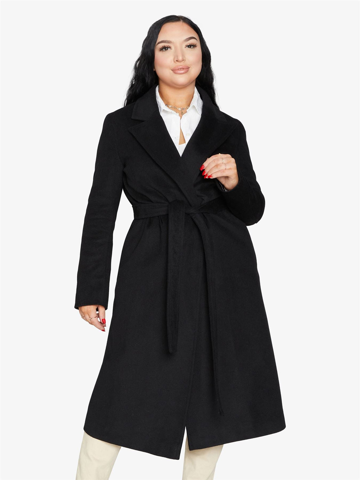Belted Longline Duster Coat