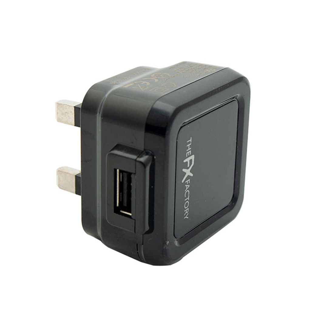 FX Mains Charger Powabud for USB 1A & Micro USB Devices for USB 1A -  Black