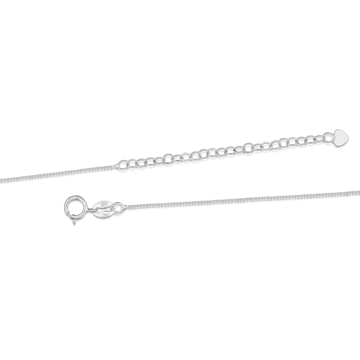 Forget-me-not necklace by Shrieking Violet® Sterling silver round