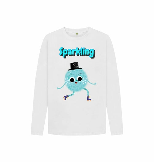 Organic Childrens Long-Sleeved T-shirt (Sparkling)