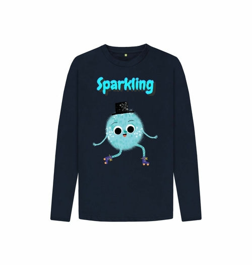 Organic Childrens Long-Sleeved T-shirt (Sparkling)
