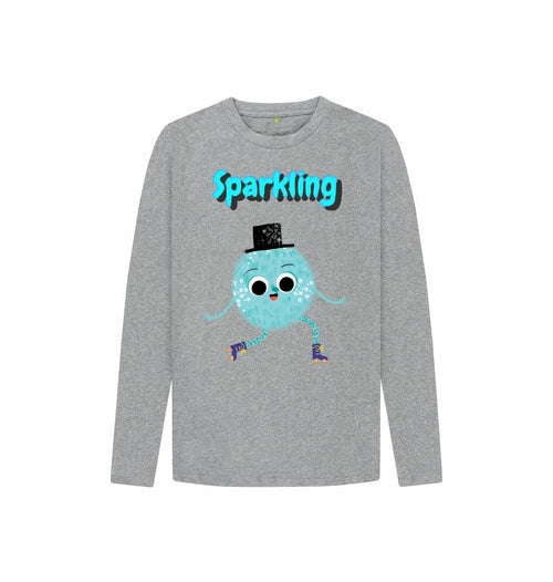 Organic Childrens Long-Sleeved T-shirt (Sparkling)