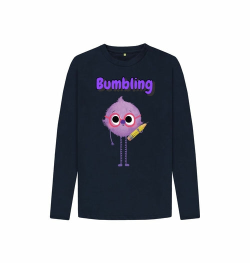 Organic Childrens Long-Sleeved T-shirt (Bumbling)