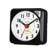 Acctim Ingot Quartz Travel Alarm Clock Light & Snooze Black 25/738BBX8