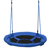 Round Swing Kids Game Spin Rope Playground Steel 100cm Playroom HOMCOM