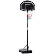 Adjustable Basketball Hoop Stand w/ Wheels and Weight Base 1.6-2.1m HOMCOM