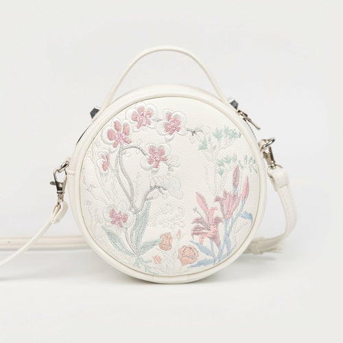 Florabom Track 3 - Embroidered Round Bag